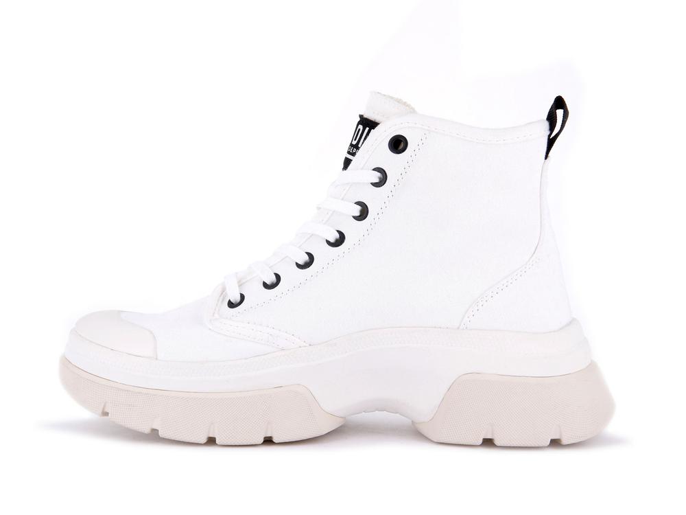 Star White Women Palladium PALLAWAVE High Top Boots  USA |  EYW-586730