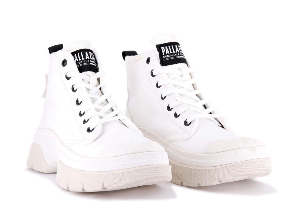 Star White Women Palladium PALLAWAVE High Top Boots  USA |  EYW-586730