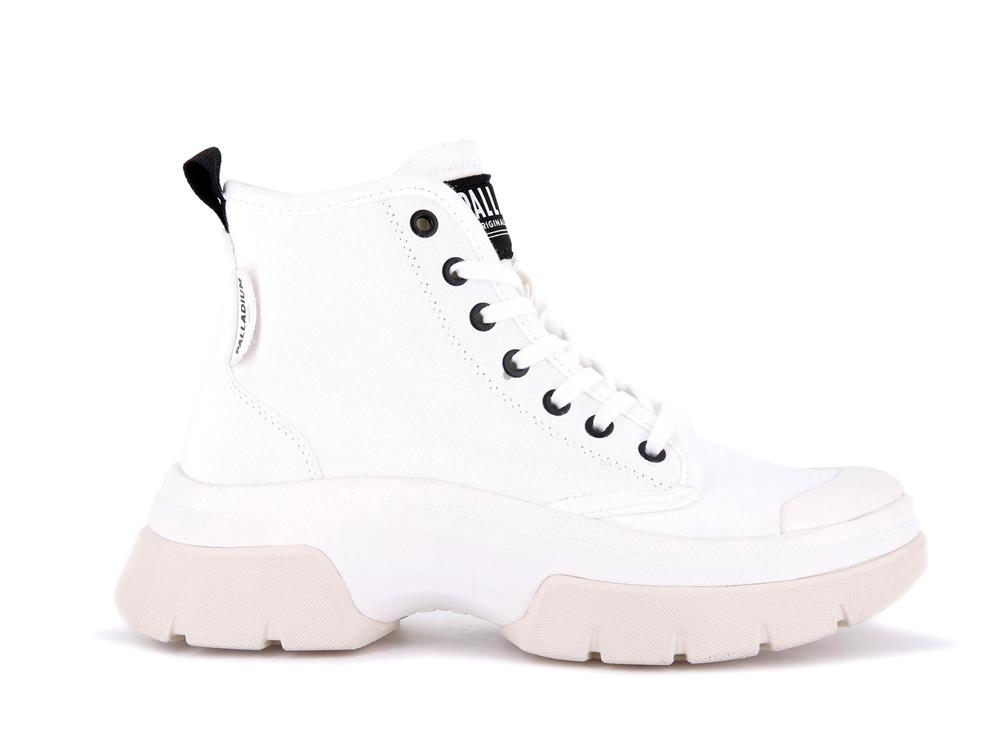 Star White Women Palladium PALLAWAVE High Top Boots  USA |  EYW-586730