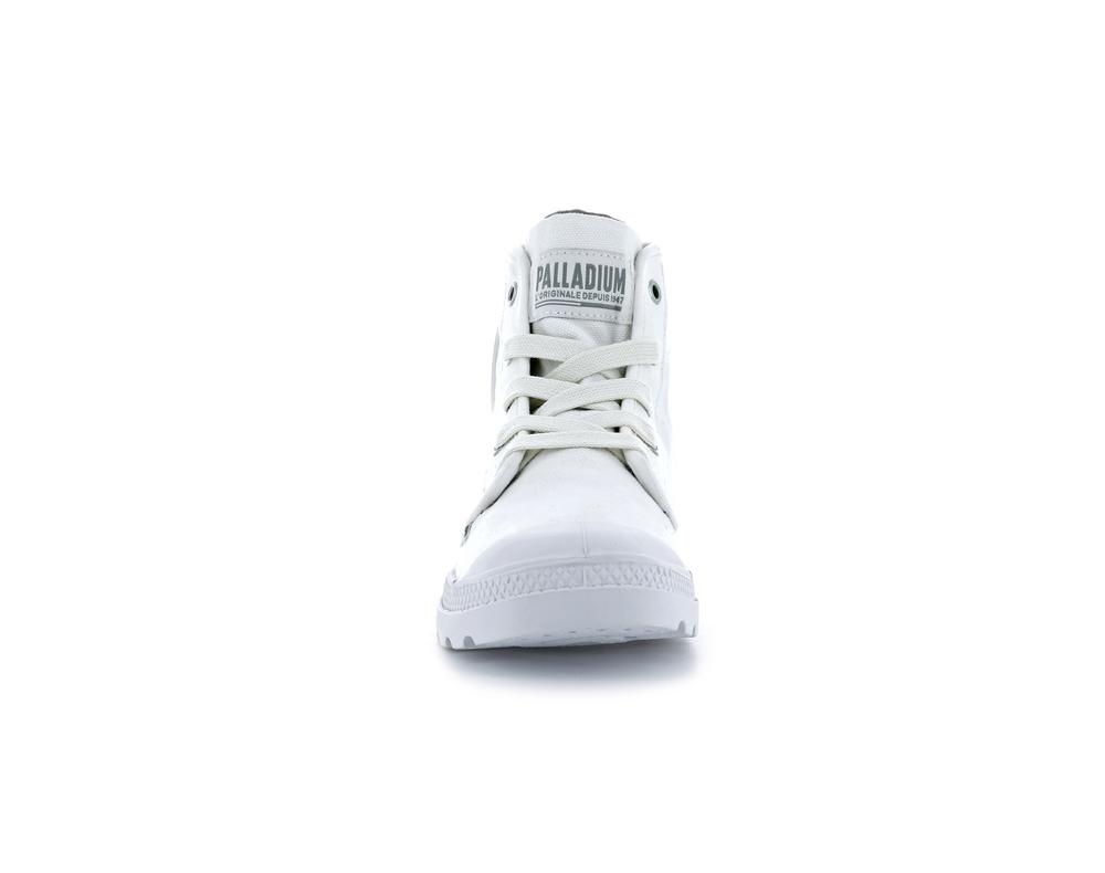 Star White Women Palladium PAMPA HI High Tops Shoes  USA |  TMZ-705891