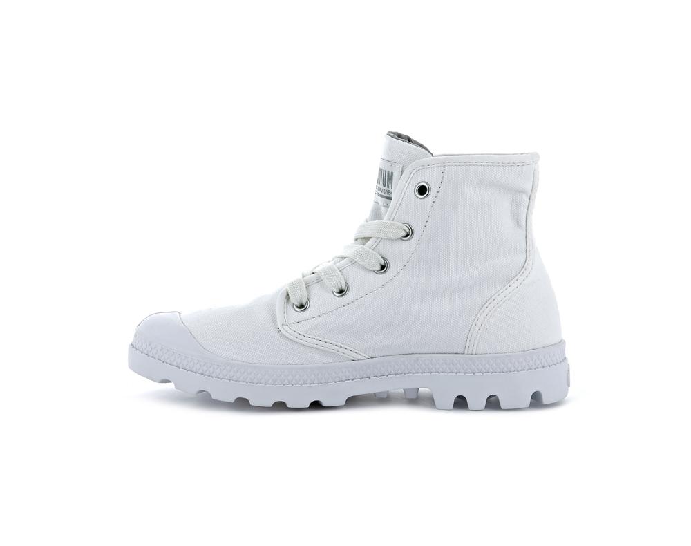 Star White Women Palladium PAMPA HI High Tops Shoes  USA |  TMZ-705891