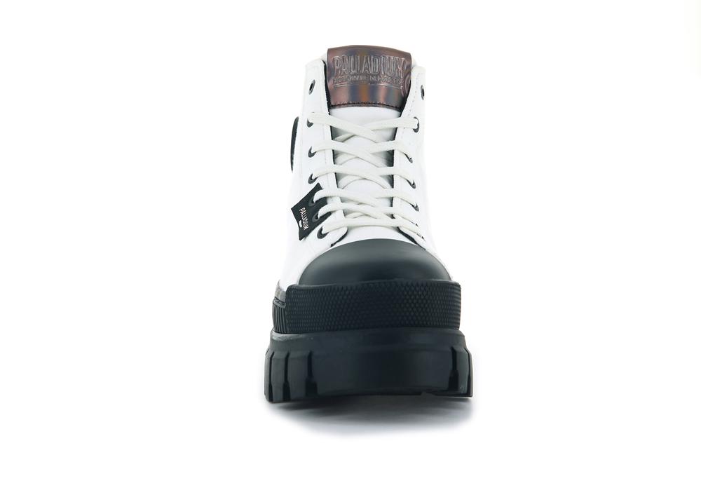 Star White Women Palladium REVOLT HI TX High Top Boots  USA |  XHP-701859