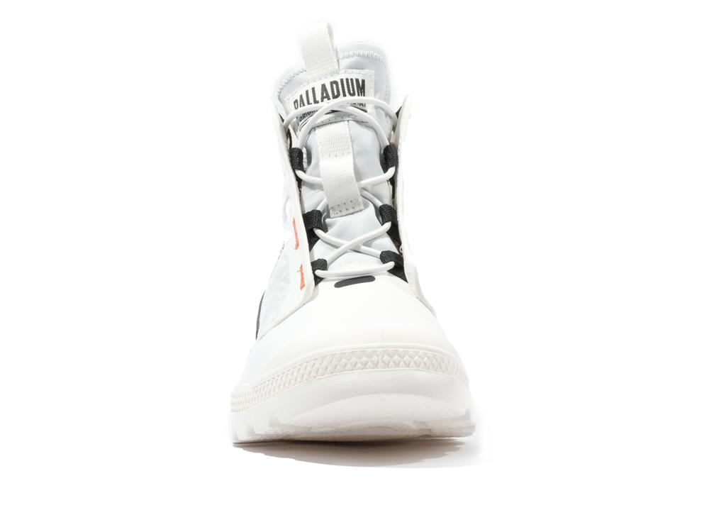 Star White / Black Kids' Palladium PAMPA TRAVEL LITE RS High Top Boots  USA |  KTH-380714