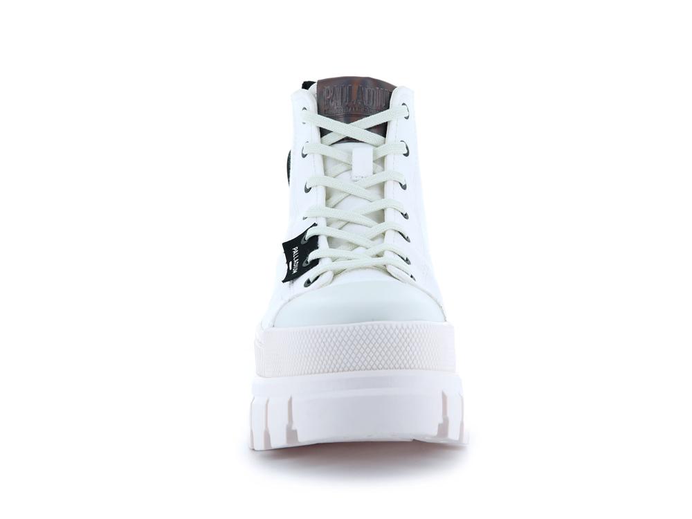 Star White / Marshmallow Women Palladium REVOLT HI TX High Top Boots  USA |  ICV-928170