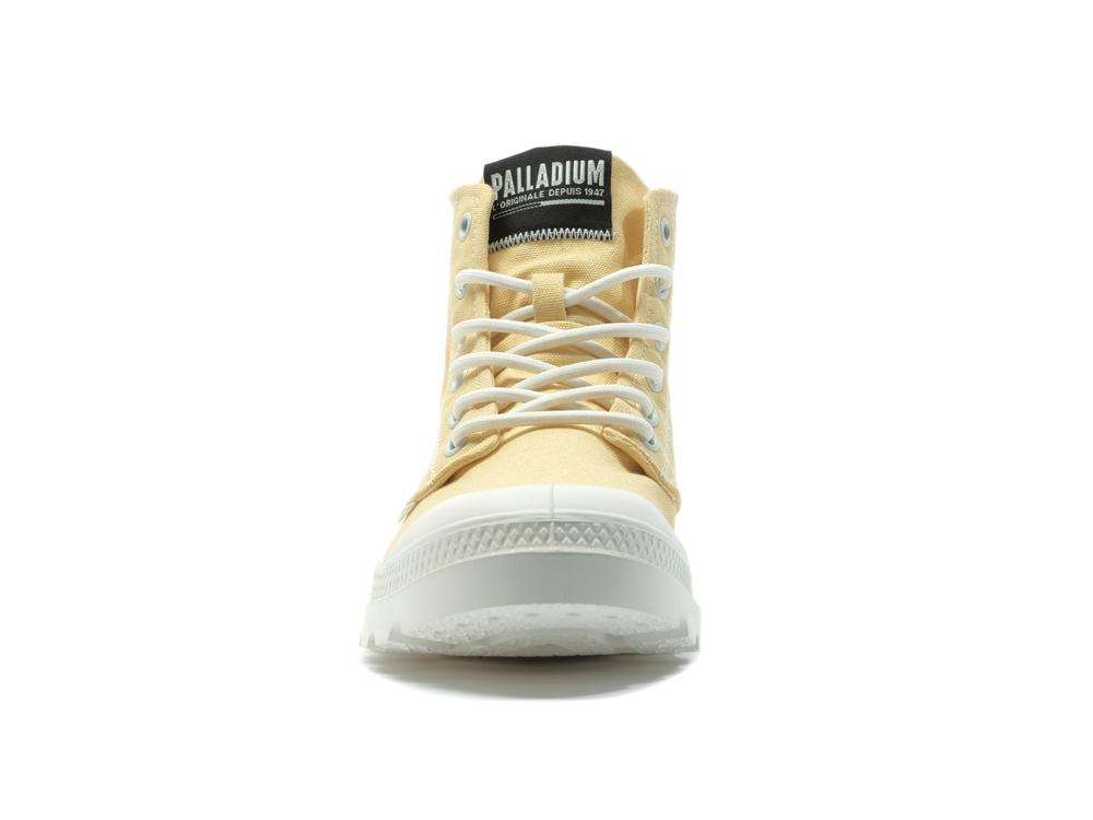 Sunshine Yellow Women Palladium PAMPA BLANC High Tops Shoes  USA |  ZEY-709152