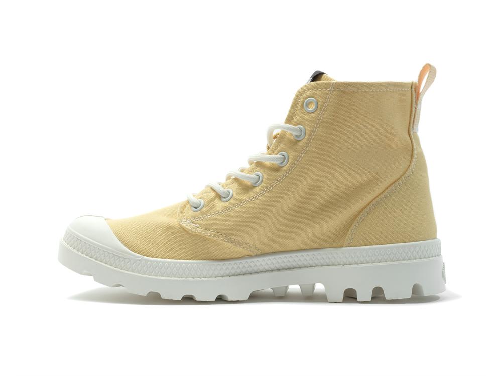 Sunshine Yellow Women Palladium PAMPA BLANC High Tops Shoes  USA |  ZEY-709152