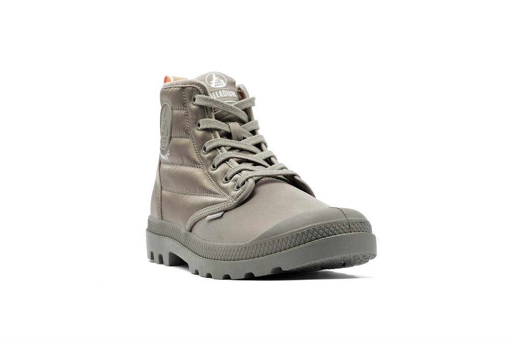 Taupe Grey Men Palladium PAMPA HI DARE RHONA High Tops Shoes  USA |  IJZ-147258