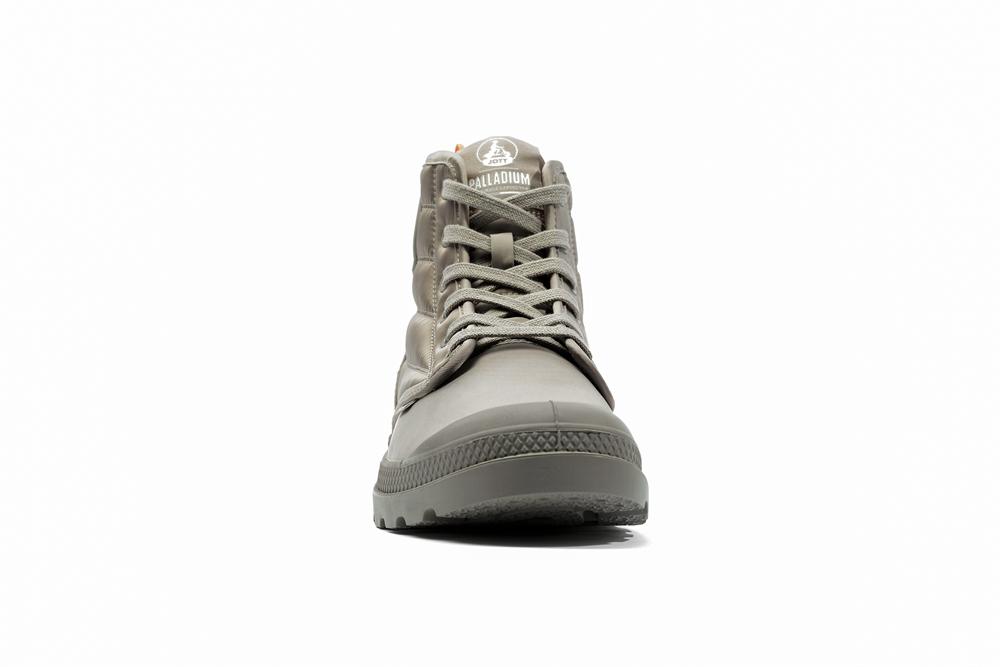 Taupe Grey Men Palladium PAMPA HI DARE RHONA High Tops Shoes  USA |  IJZ-147258