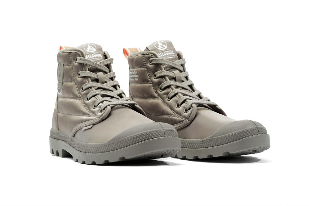 Taupe Grey Men Palladium PAMPA HI DARE RHONA High Tops Shoes  USA |  IJZ-147258