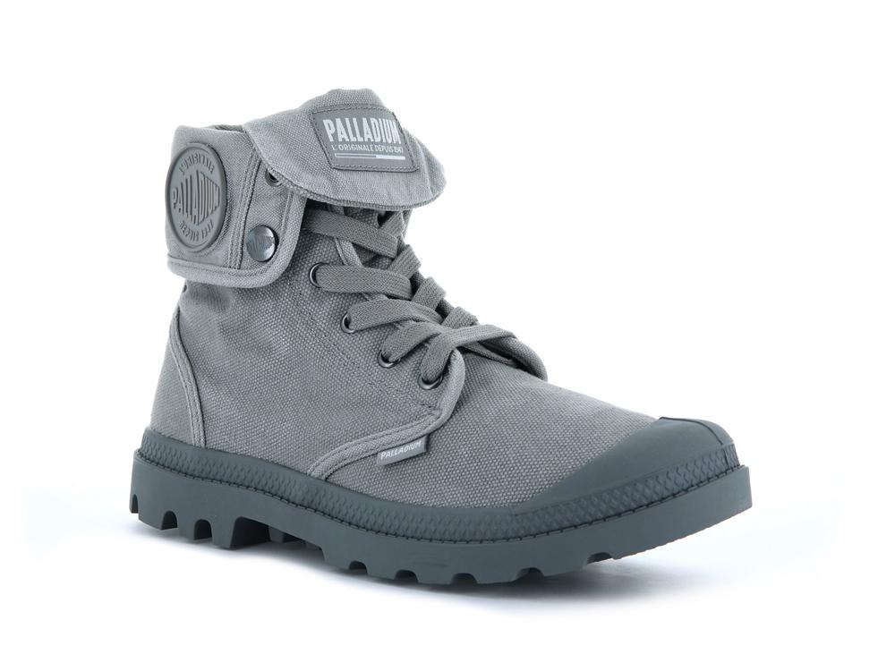 Titanium / High Rise Grey Men Palladium BAGGY High Top Boots  USA |  OFT-130925