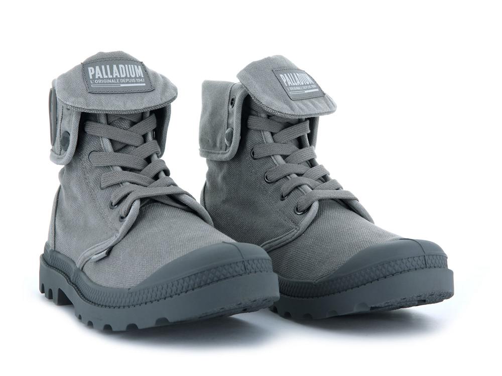 Titanium / High Rise Grey Men Palladium BAGGY High Top Boots  USA |  OFT-130925