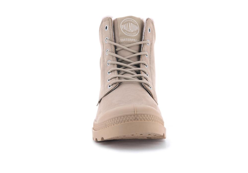 Warm Sand Brown Kids' Palladium PAMPA SPORT CUFF WPS High Top Boots  USA |  VNP-614280