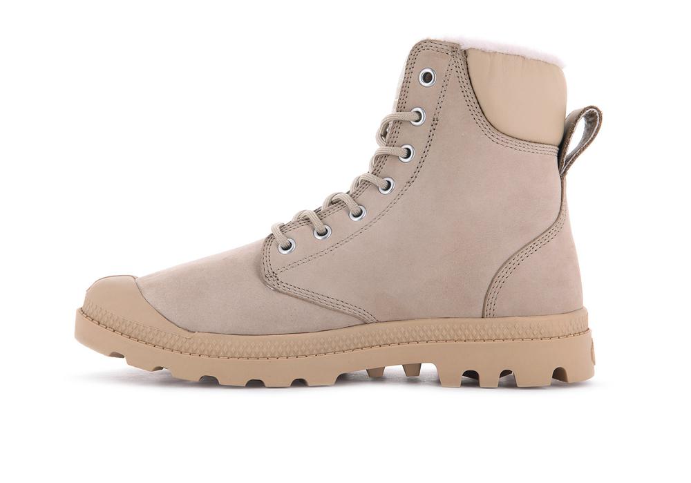 Warm Sand Brown Men Palladium PAMPA SPORT CUFF WPS High Top Boots  USA |  YSM-572941