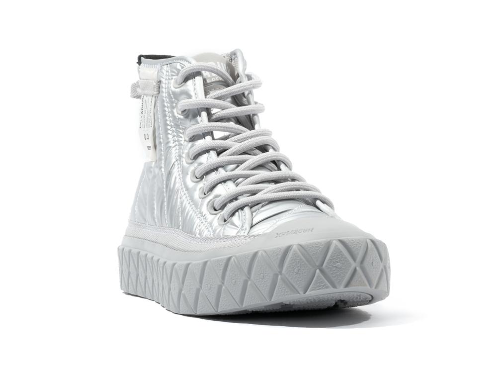 Warm Silver Women Palladium PALLA ACE RE-QUILT W High Tops Shoes  USA |  TMZ-013759