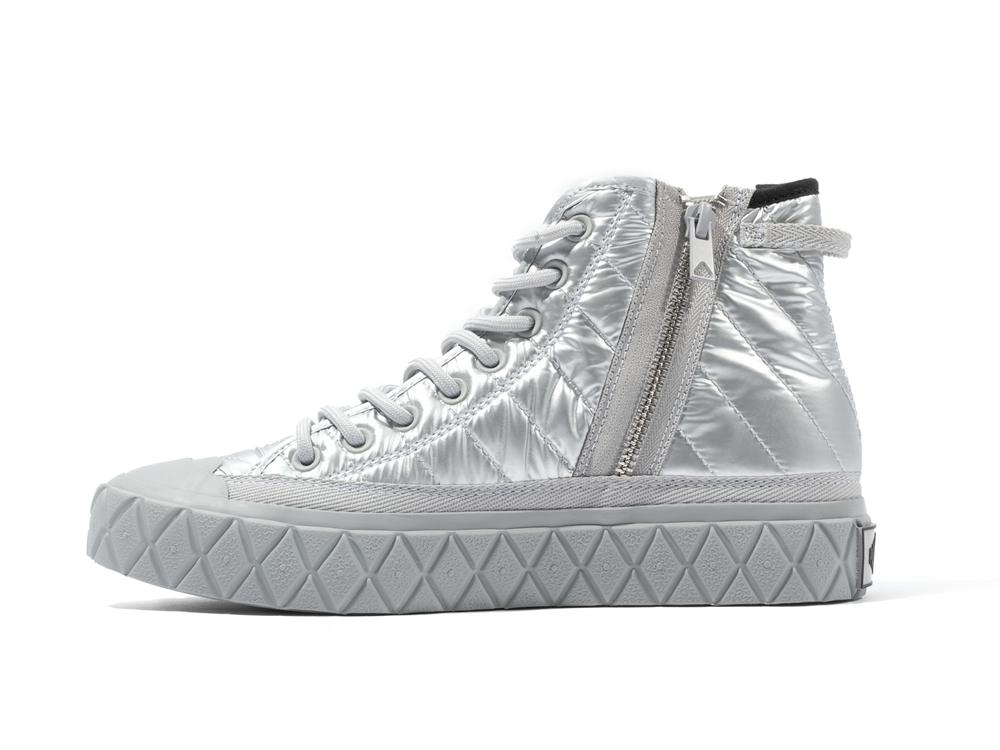 Warm Silver Women Palladium PALLA ACE RE-QUILT W High Tops Shoes  USA |  TMZ-013759