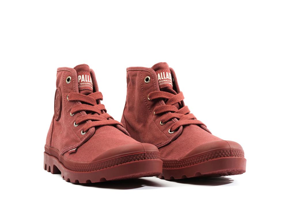 Wax Red Women Palladium PAMPA HI High Top Boots  USA |  ACM-284350