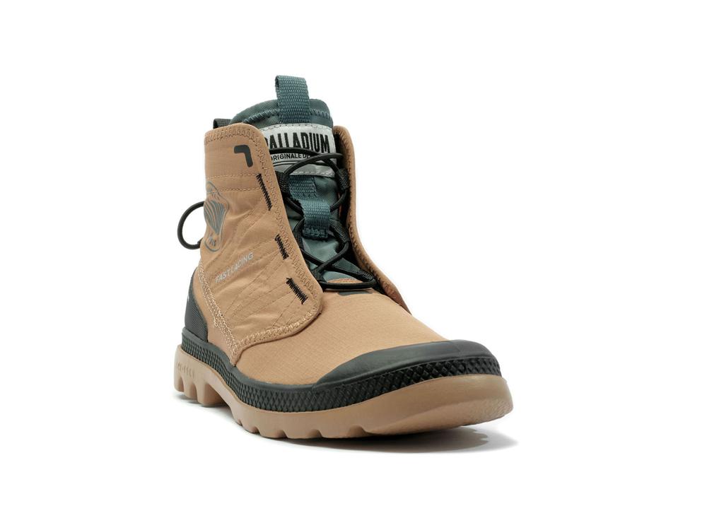 Woodlin Brown Kids' Palladium PAMPA TRAVEL LITE RS High Top Boots  USA |  SUY-801346