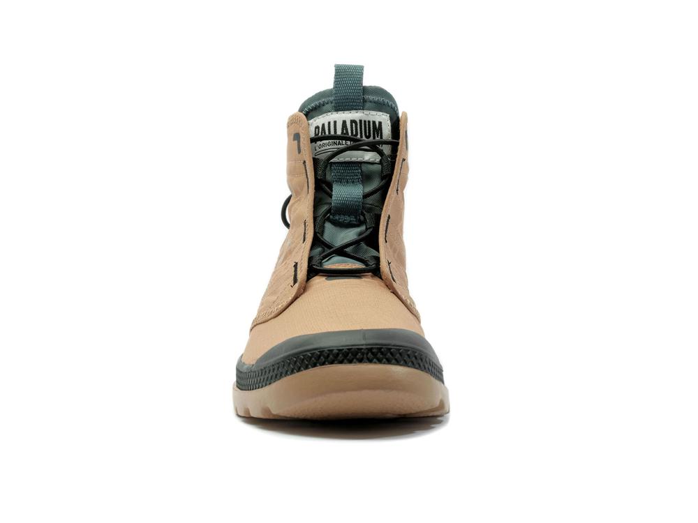 Woodlin Brown Kids' Palladium PAMPA TRAVEL LITE RS High Top Boots  USA |  SUY-801346