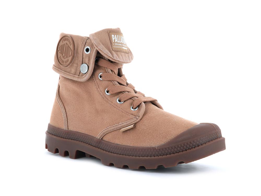 Woodlin Brown Men Palladium BAGGY High Top Boots  USA |  AVG-601439