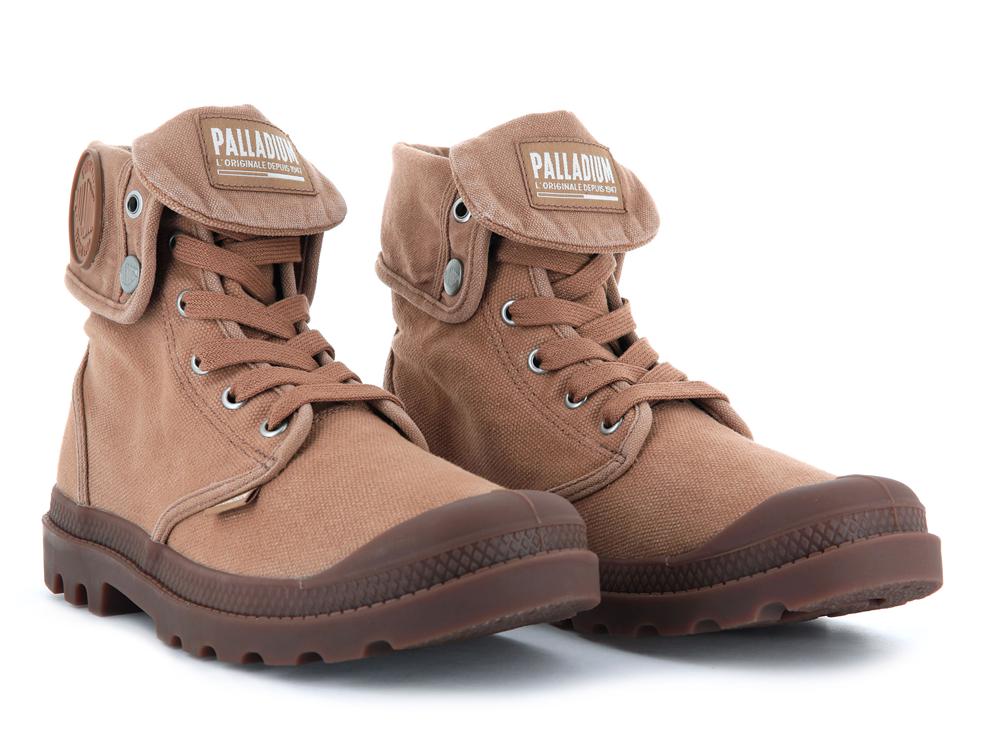 Woodlin Brown Men Palladium BAGGY High Top Boots  USA |  AVG-601439