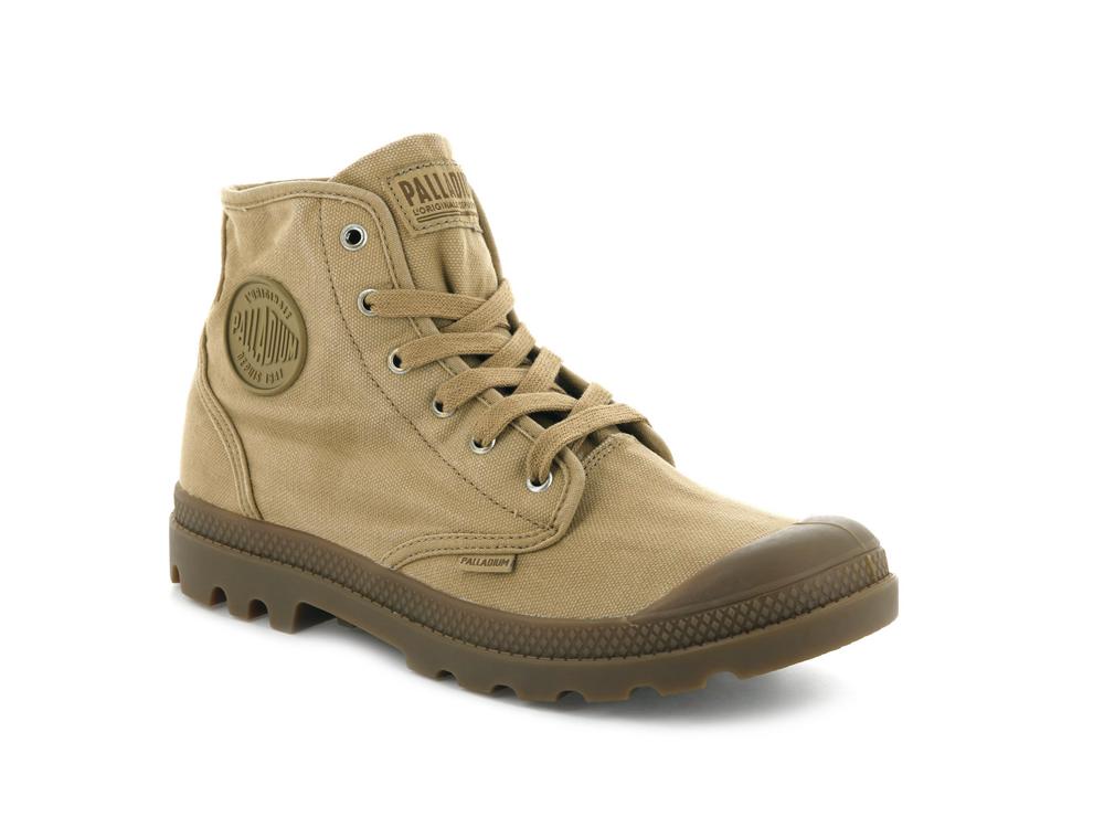 Woodlin Brown Men Palladium PAMPA HI High Tops Shoes  USA |  FAK-729548