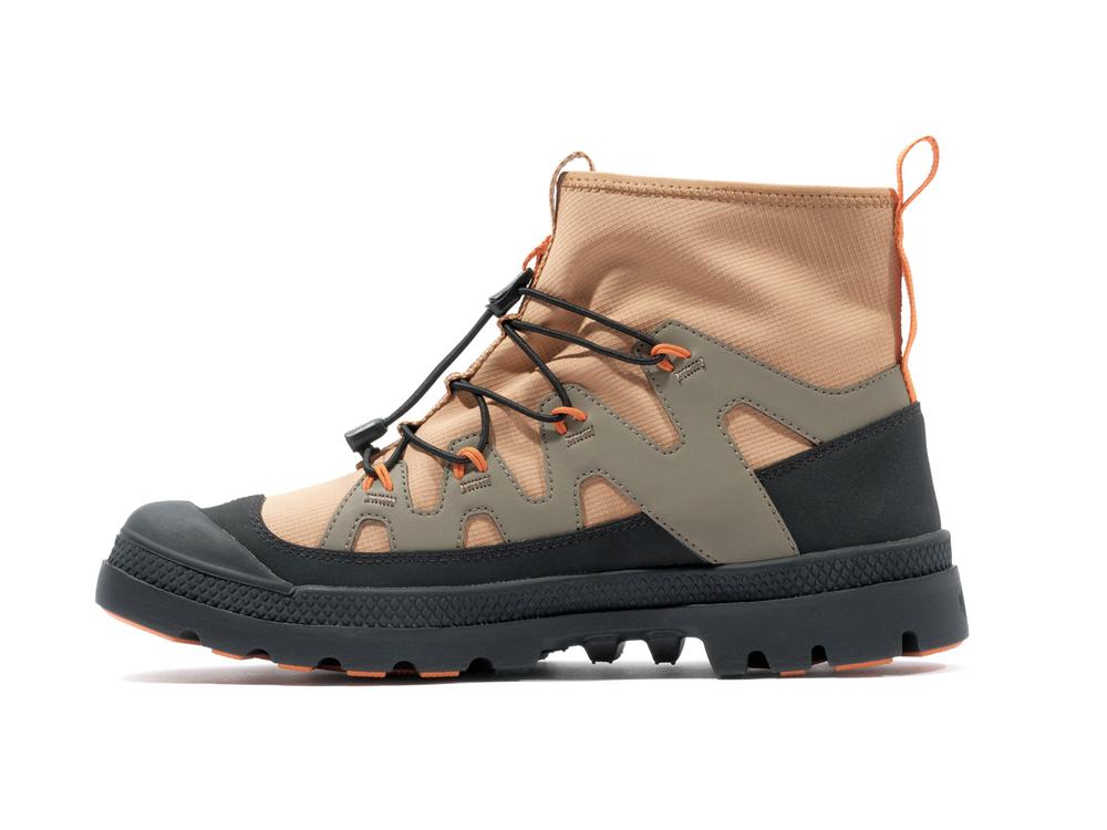 Woodlin Brown Women Palladium PAMPA LITE+ XPLOR WP+ High Top Boots  USA |  SPV-827536