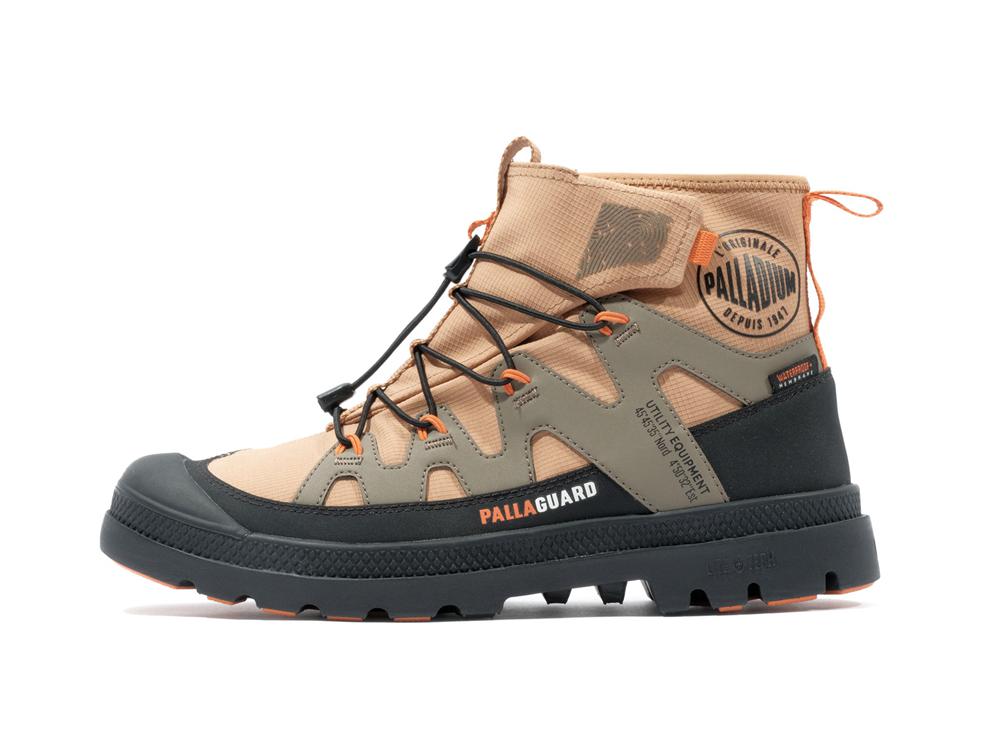 Woodlin Brown Women Palladium PAMPA LITE+ XPLOR WP+ High Top Boots  USA |  SPV-827536