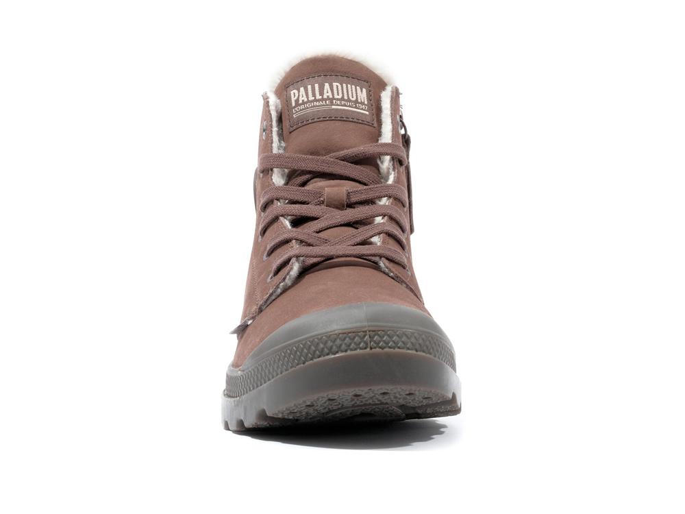 Yak Brown Men Palladium PAMPA HI ZIP WL High Tops Shoes  USA |  QSD-106237