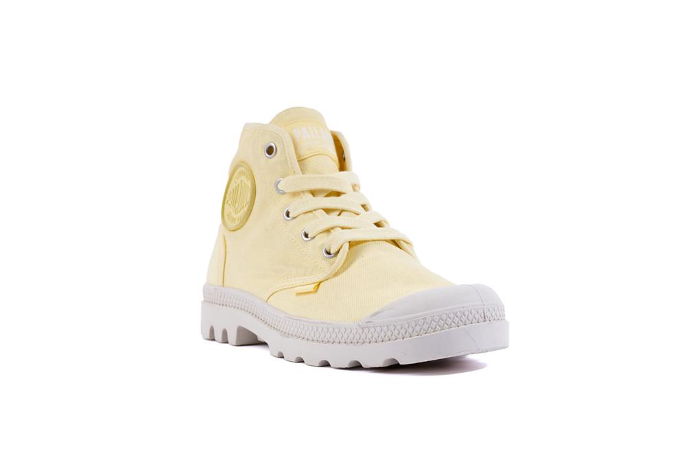 Yellow Light Women Palladium PAMPA HI High Tops Shoes  USA |  QZV-458209